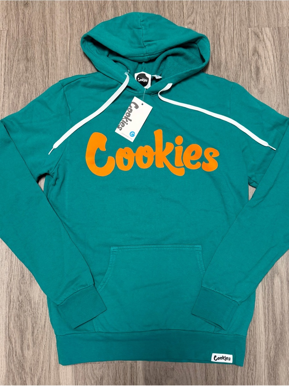 Cookies SF - Teal Hoodie Jacket with Orange Logo